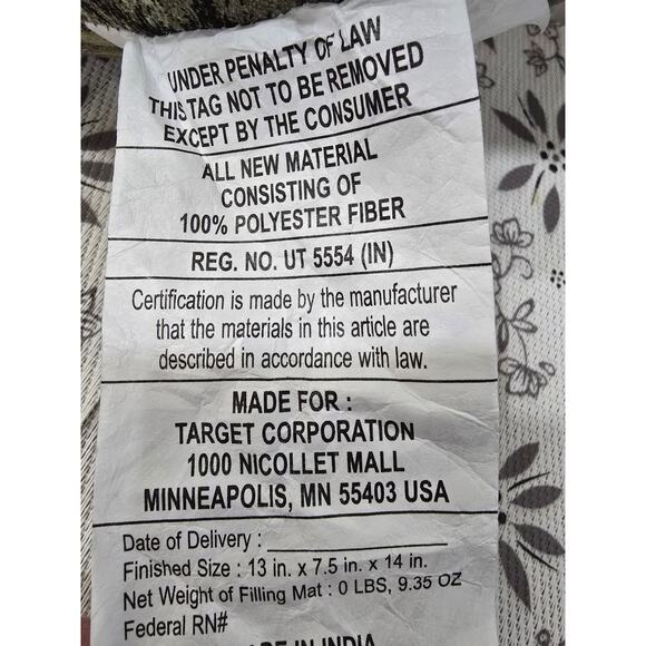 NWT John Derian for Target Chicken Pillow – Beaded Decorative Accent - Picture 11 of 16